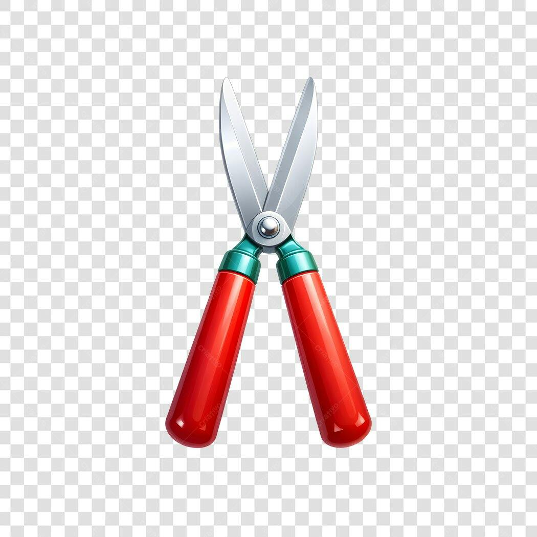 Clipart Tesoura de Poda Jardinagem PNG Fundo Transparente