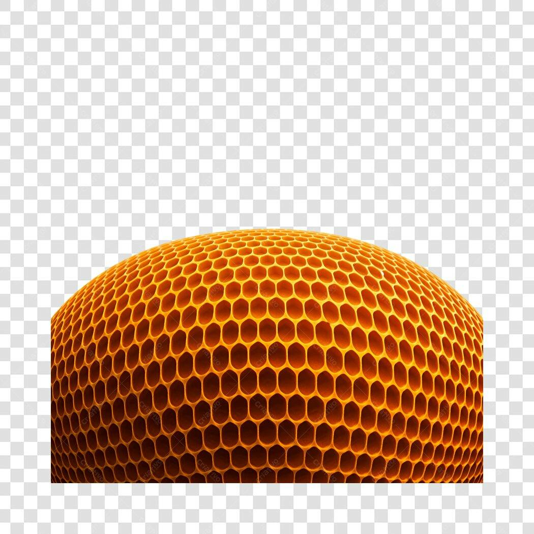 Elemento 3D Colmeia Textura Hexagonal PNG Fundo Transparente