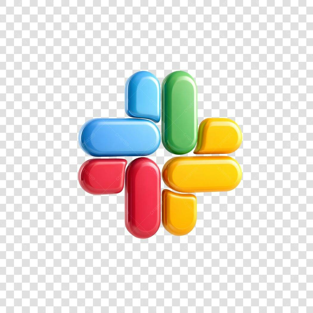 Elemento 3D Formas Geométricas Coloridas PNG Fundo Transparente