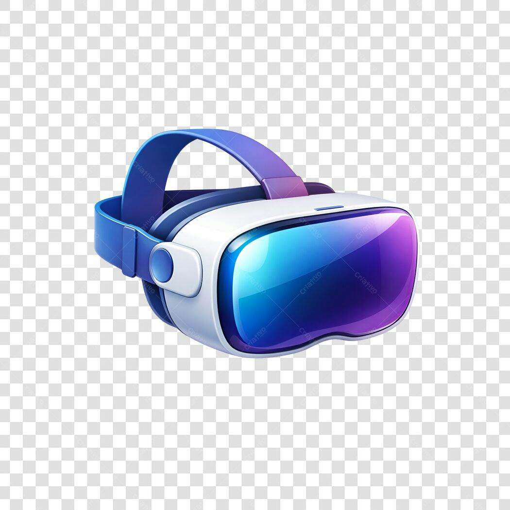 Elemento 3D Óculos Realidade Virtual VR PNG Fundo Transparente