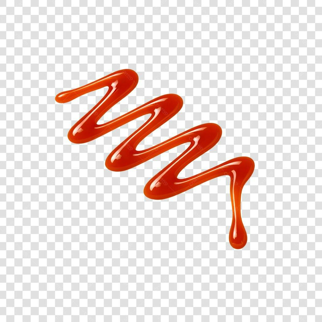 Elemento Decorativo Calda Caramelo Molho Doce PNG Fundo Transparente