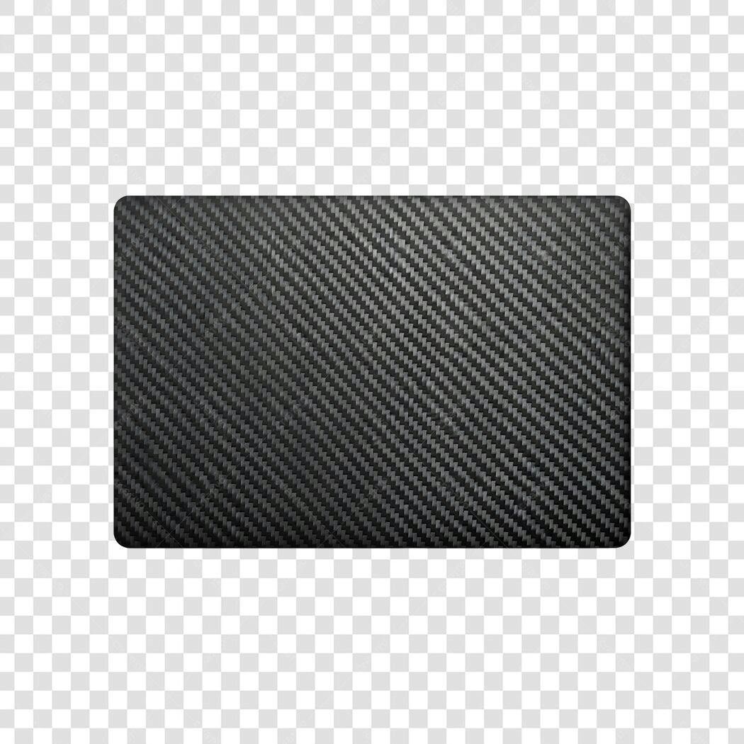Elemento Decorativo Fibra Carbono Textura Cinza PNG Fundo Transparente