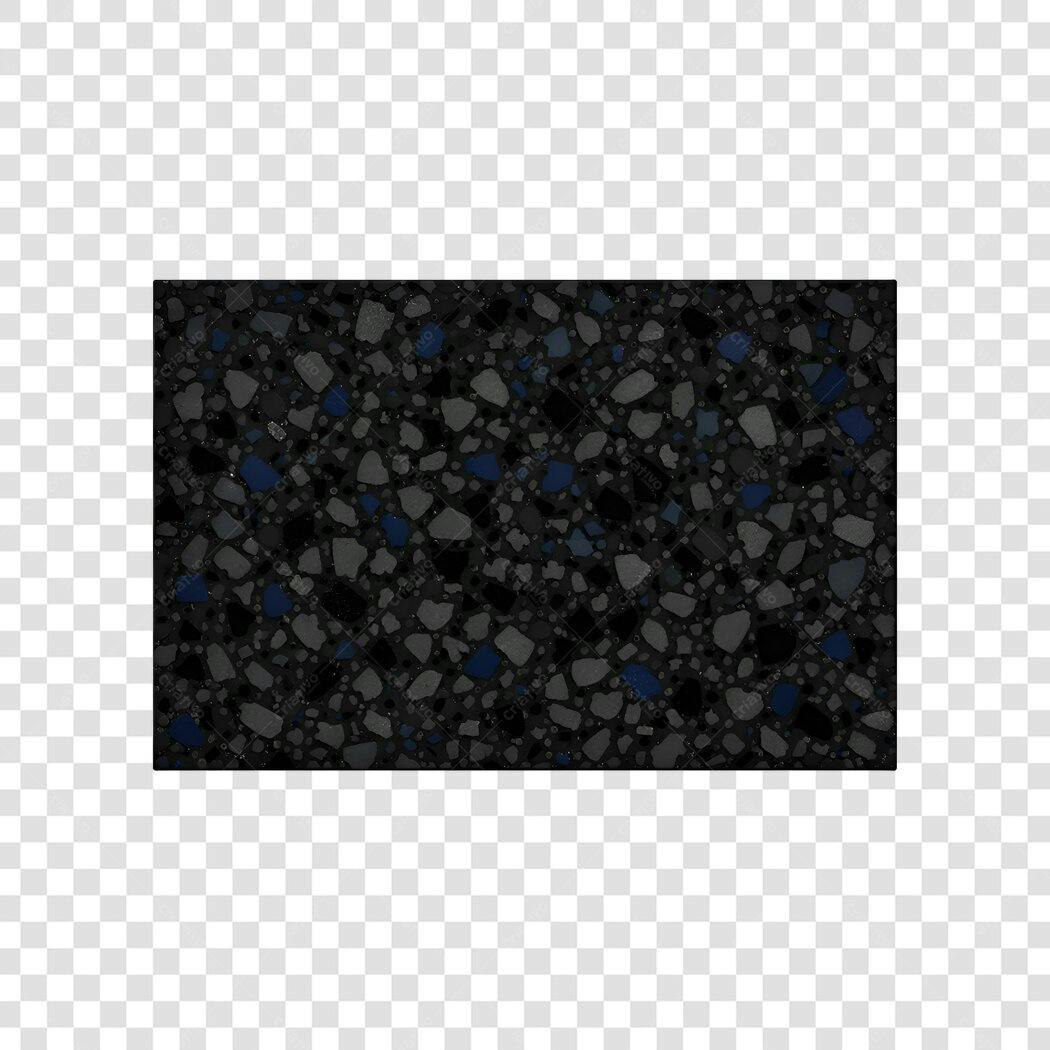 Elemento Decorativo Granilite Preto Azul PNG Fundo Transparente
