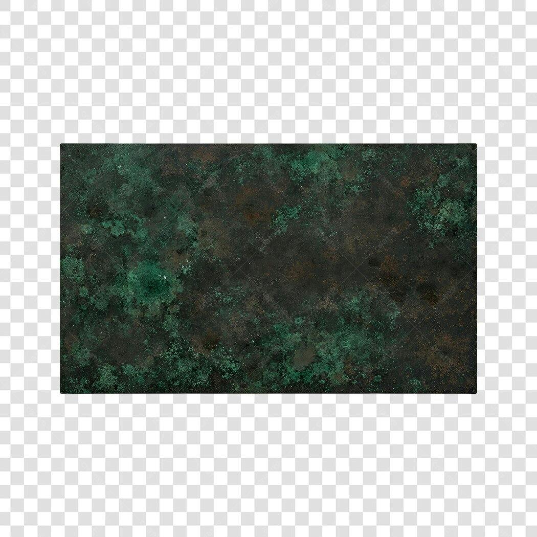 Elemento Decorativo Textura Cobre Oxidado Verde PNG Fundo Transparente