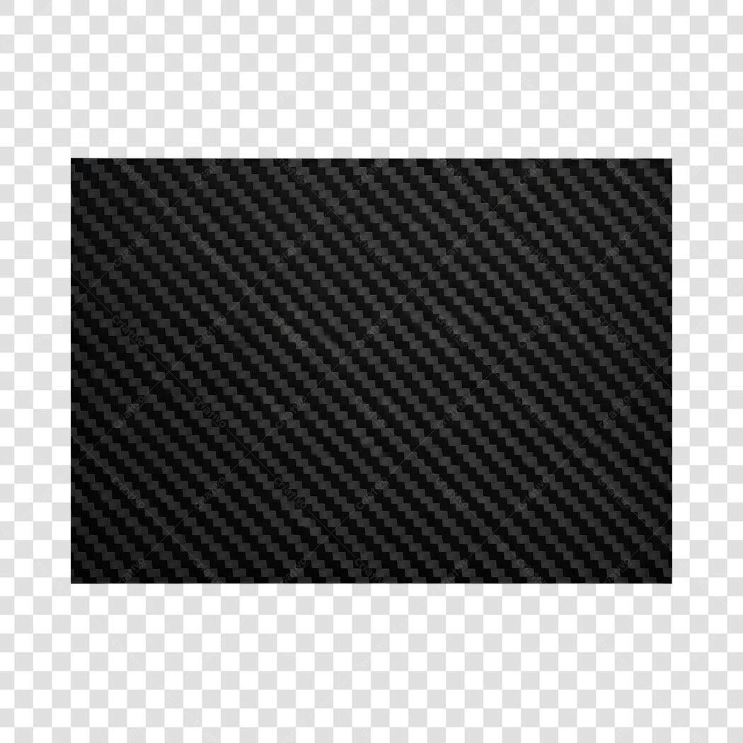 Elemento Decorativo Textura Fibra Carbono Preto PNG Fundo Transparente