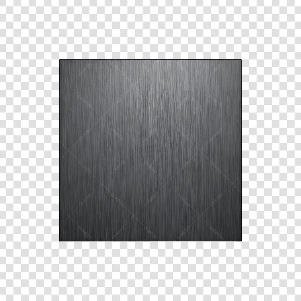Elemento Decorativo Textura Metal Escovado Cinza PNG Fundo Transparente