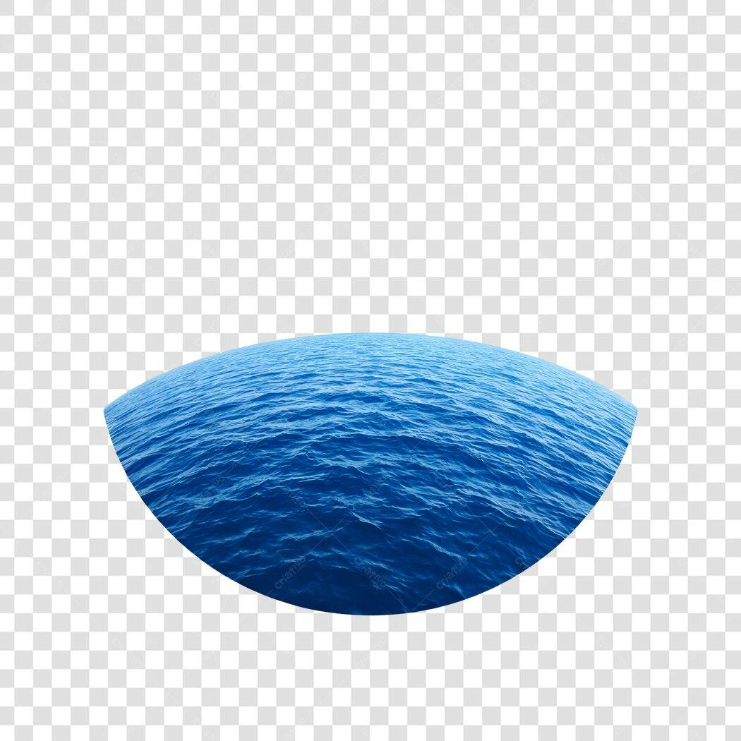 Foto Recortada Água Mar Azul Oceano PNG Fundo Transparente