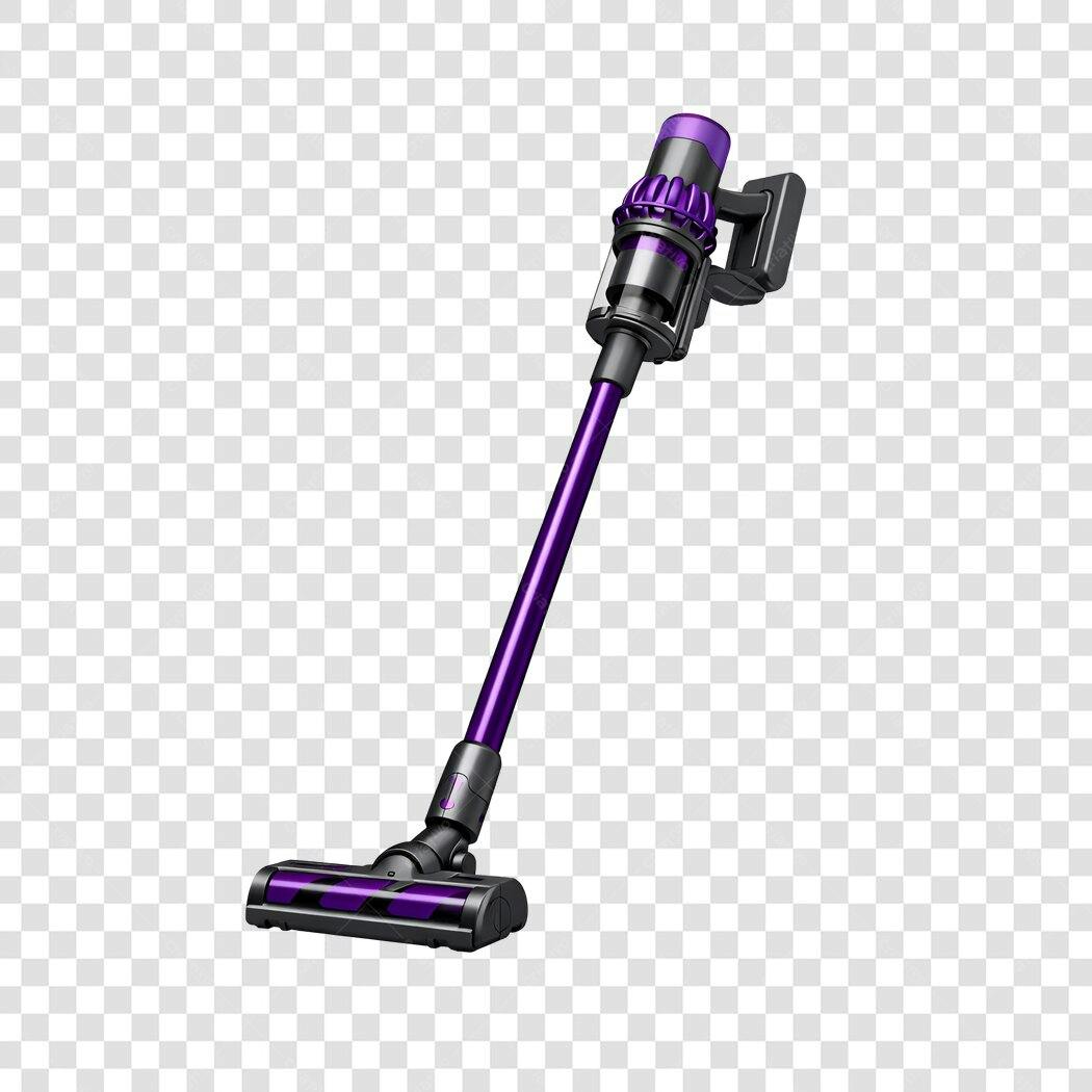 Foto Recortada Aspirador de Pó Vertical Roxo PNG Fundo Transparente