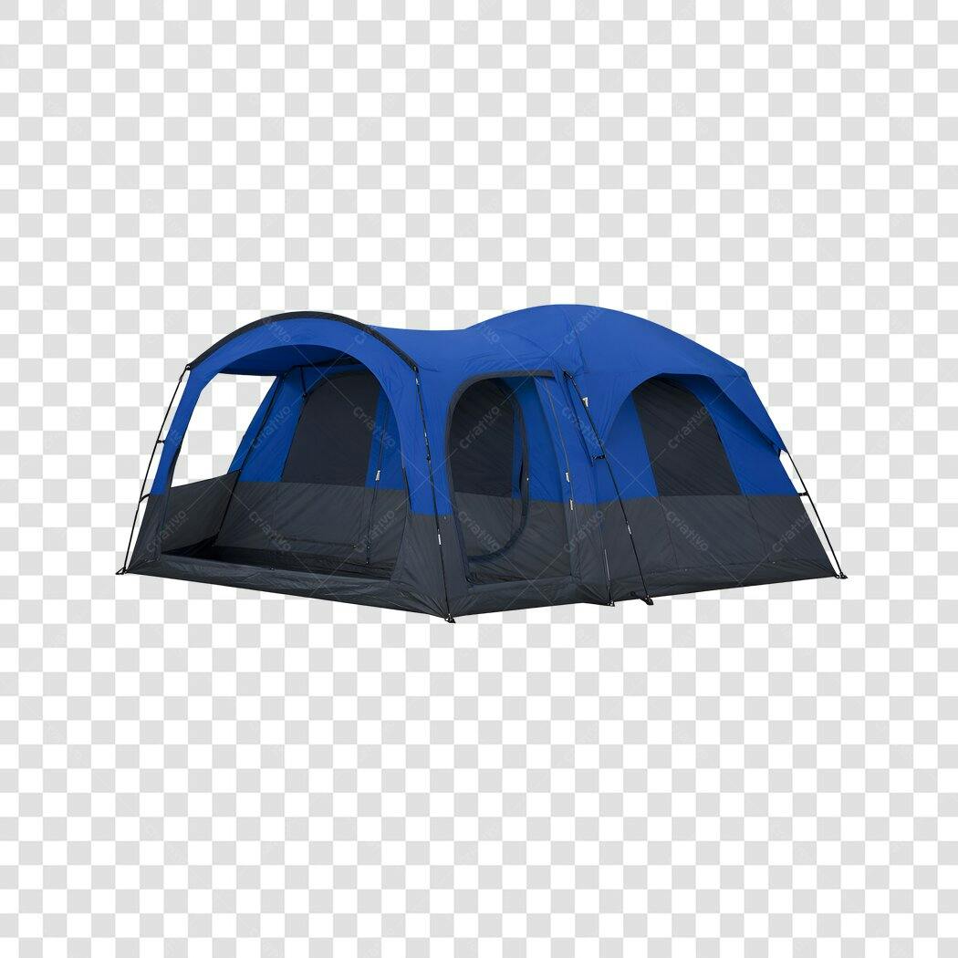 Foto Recortada Barraca Acampamento Azul PNG Fundo Transparente