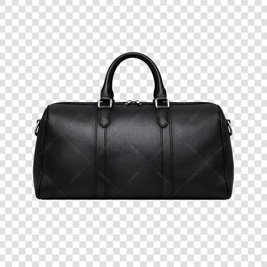 Foto Recortada Bolsa Viagem Masculina Preta PNG Fundo Transparente