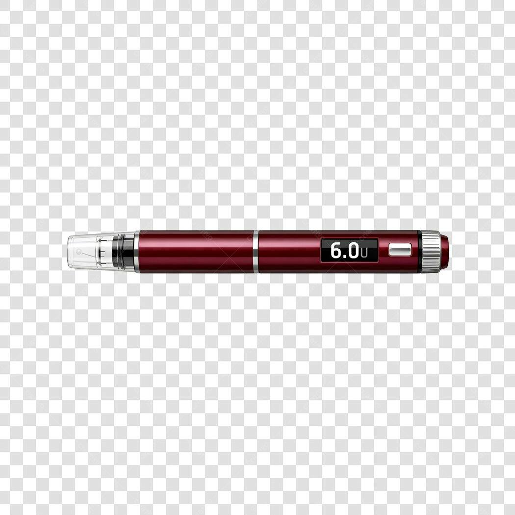 Foto Recortada Caneta Insulina Diabetes PNG Fundo Transparente