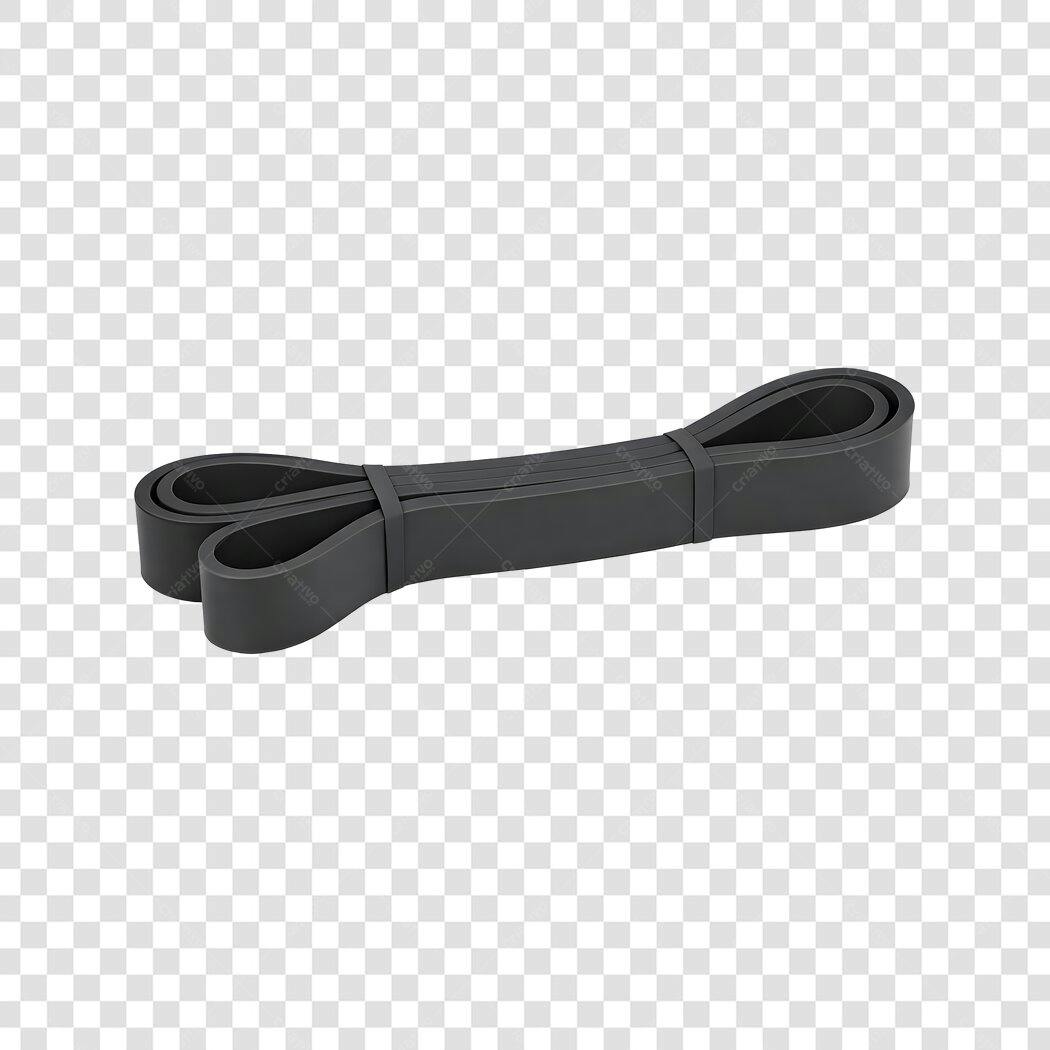 Foto Recortada Elástico Resistência Fitness Preto PNG Fundo Transparente