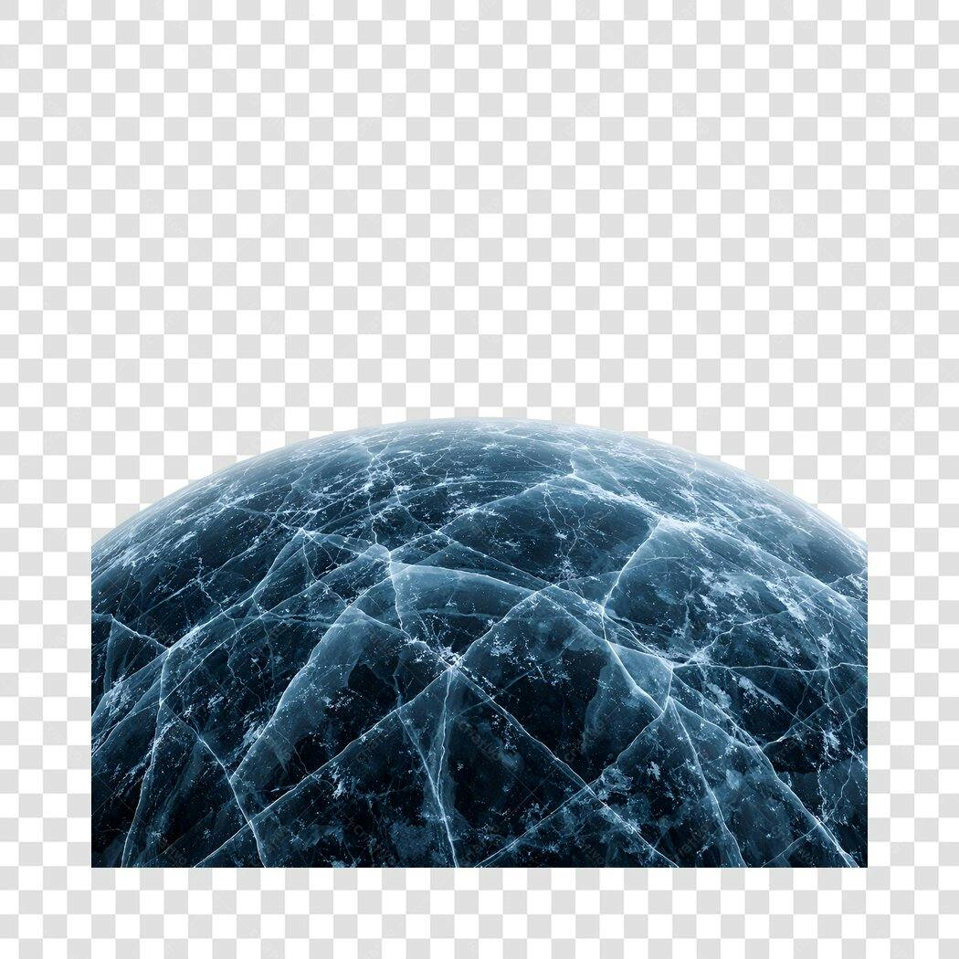 Foto Recortada Gelo Rachado Azul Inverno PNG Fundo Transparente