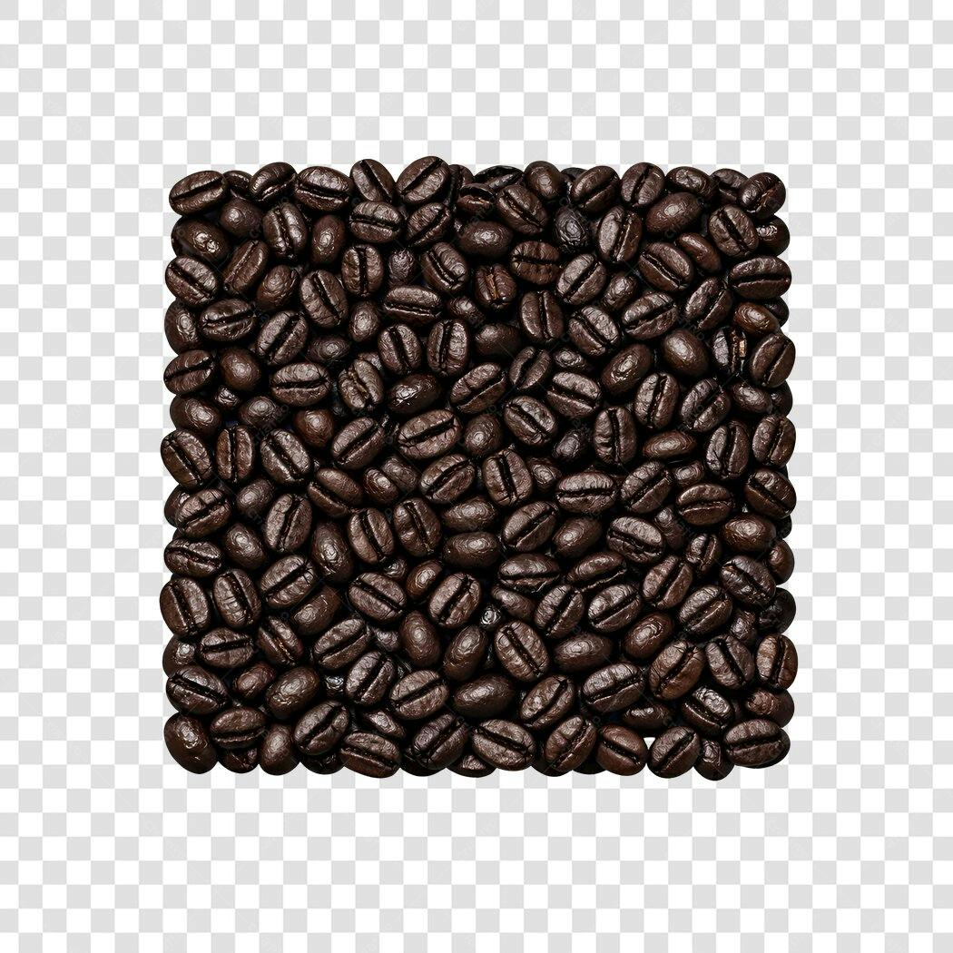 Foto Recortada Grãos de Café Torrado PNG Fundo Transparente