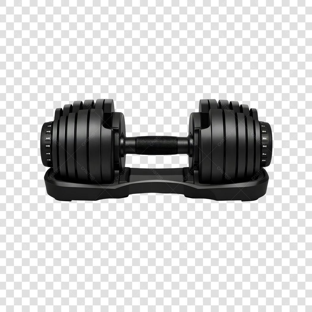 Foto Recortada Haltere Ajustável Academia Fitness PNG Fundo Transparente