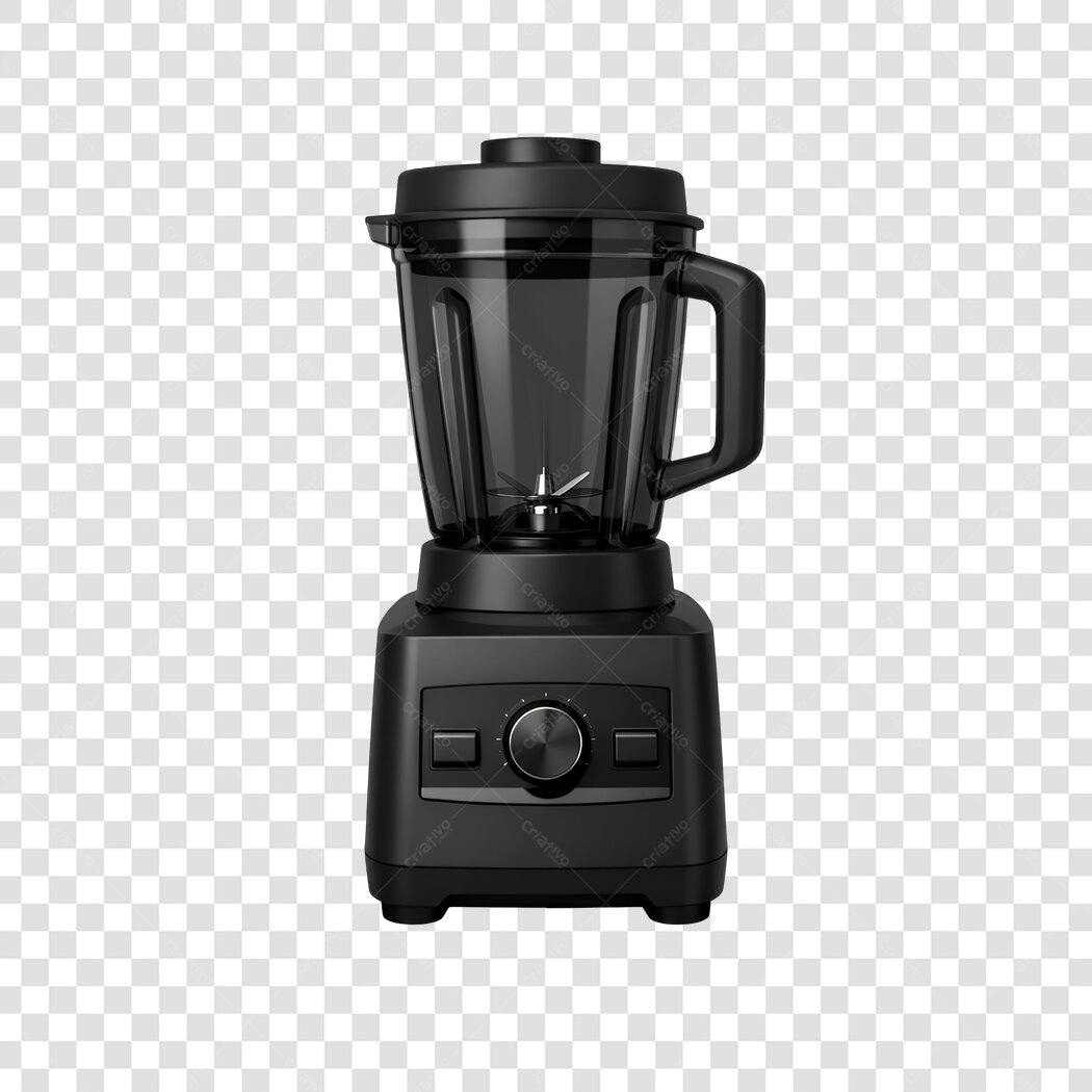 Foto Recortada Liquidificador Preto Eletrodoméstico PNG Fundo Transparente