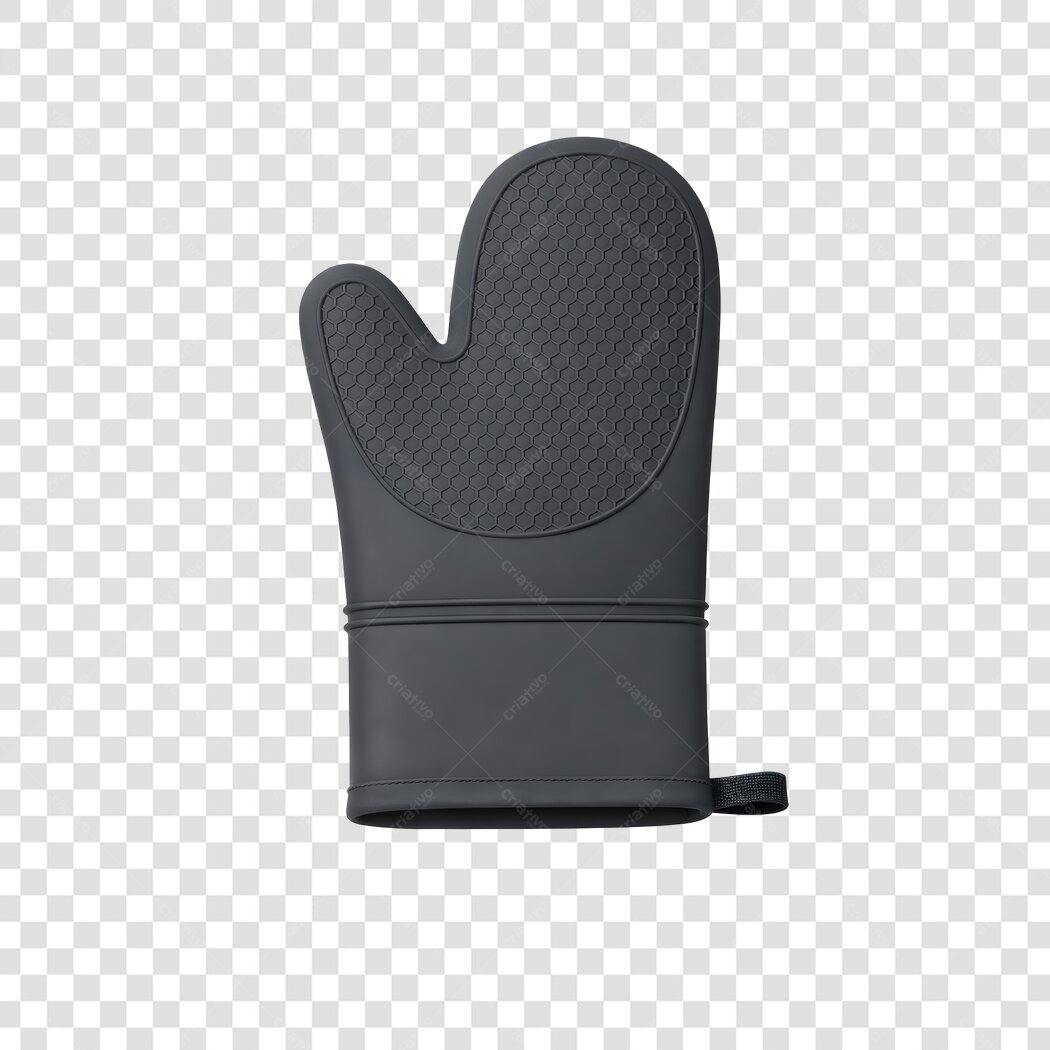 Foto Recortada Luva de Forno Cozinha Cinza PNG Fundo Transparente