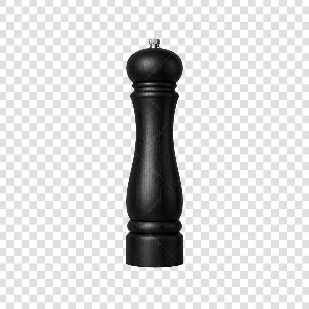 Foto Recortada Moedor de Pimenta Preto PNG Fundo Transparente