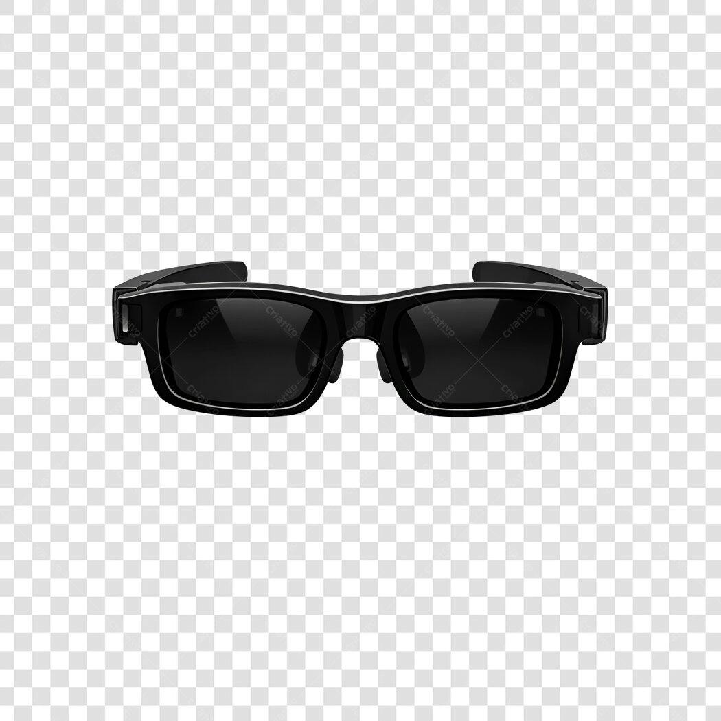 Foto Recortada Óculos Escuros Preto PNG Fundo Transparente