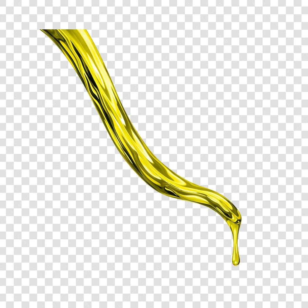 Foto Recortada Óleo Dourado Líquido Fluindo PNG Fundo Transparente
