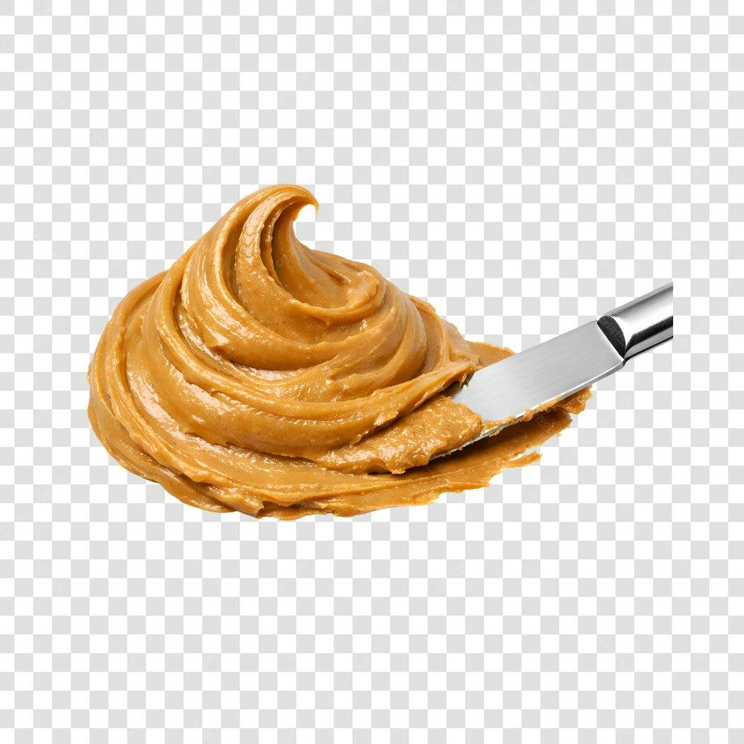Foto Recortada Pasta de Amendoim com Faca PNG Fundo Transparente