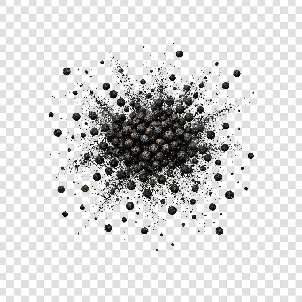 Foto Recortada Pimenta do Reino Preta Especiaria PNG Fundo Transparente