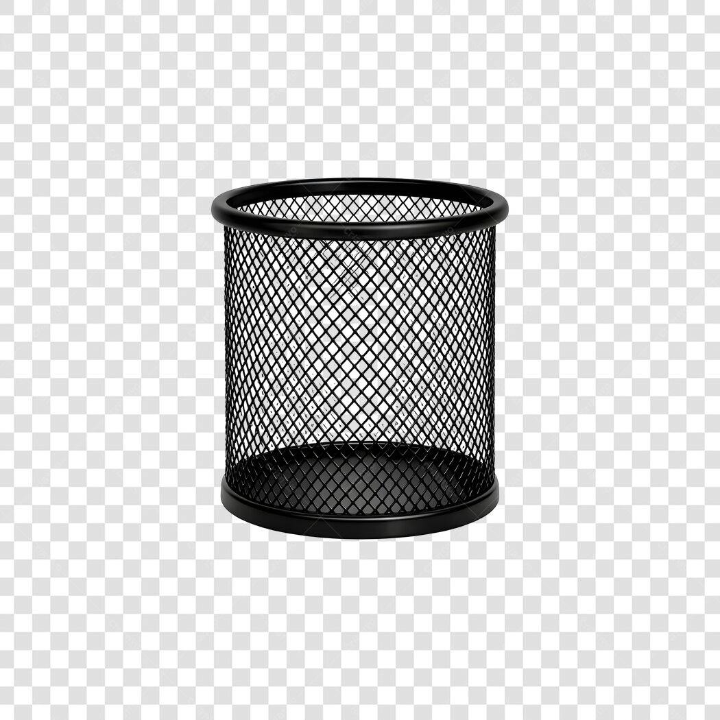 Foto Recortada Porta Lápis Aramado Preto PNG Fundo Transparente