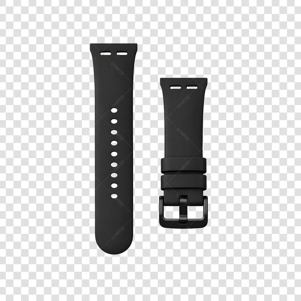 Foto Recortada Pulseira Smartwatch Preta PNG Fundo Transparente