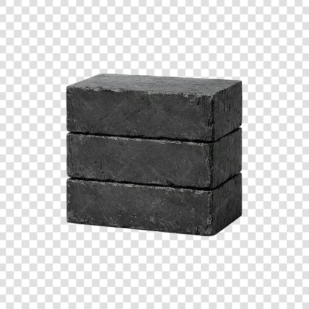 Foto Recortada Tijolos de Concreto Escuros PNG Fundo Transparente