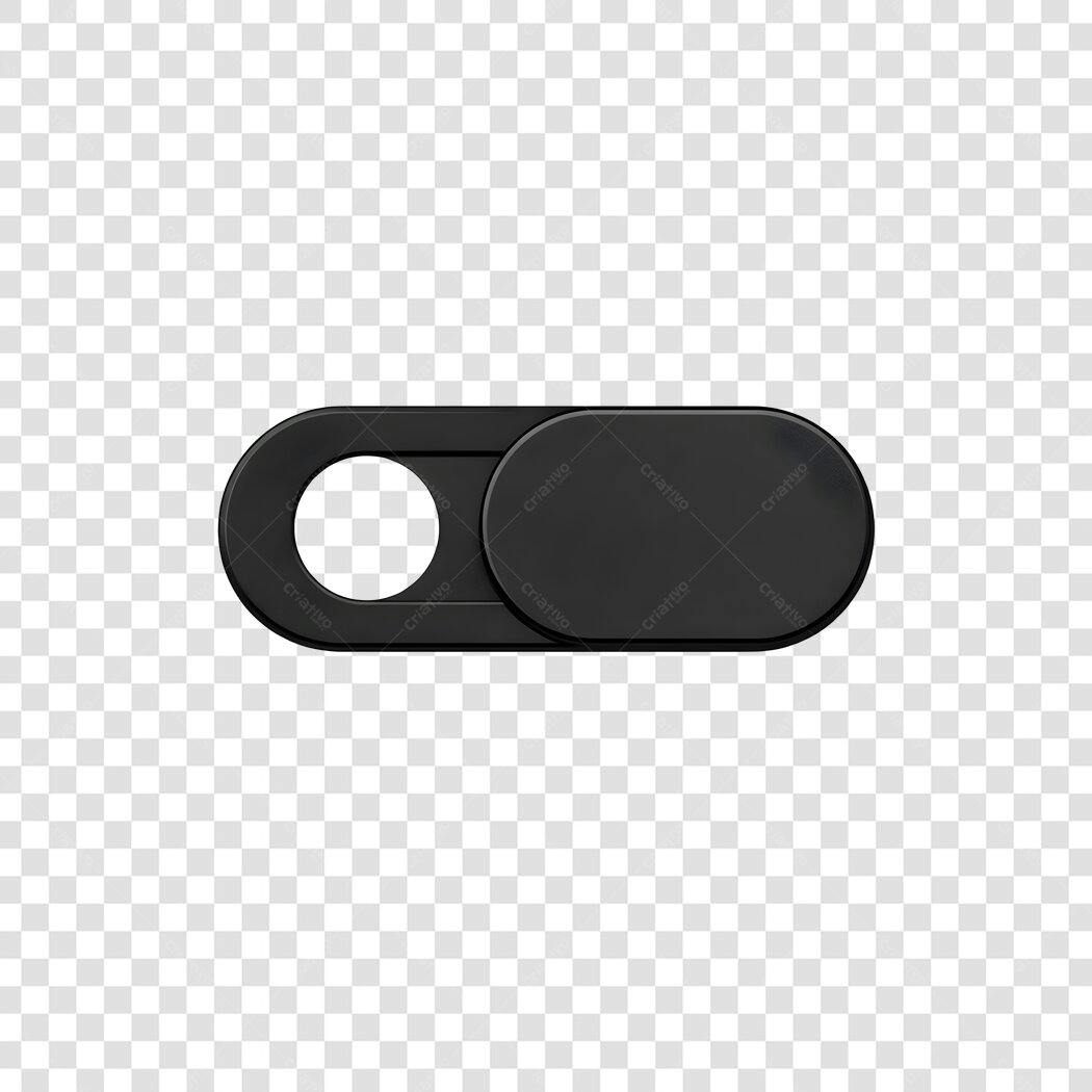Ícone Protetor Webcam Privacidade Preto PNG Fundo Transparente