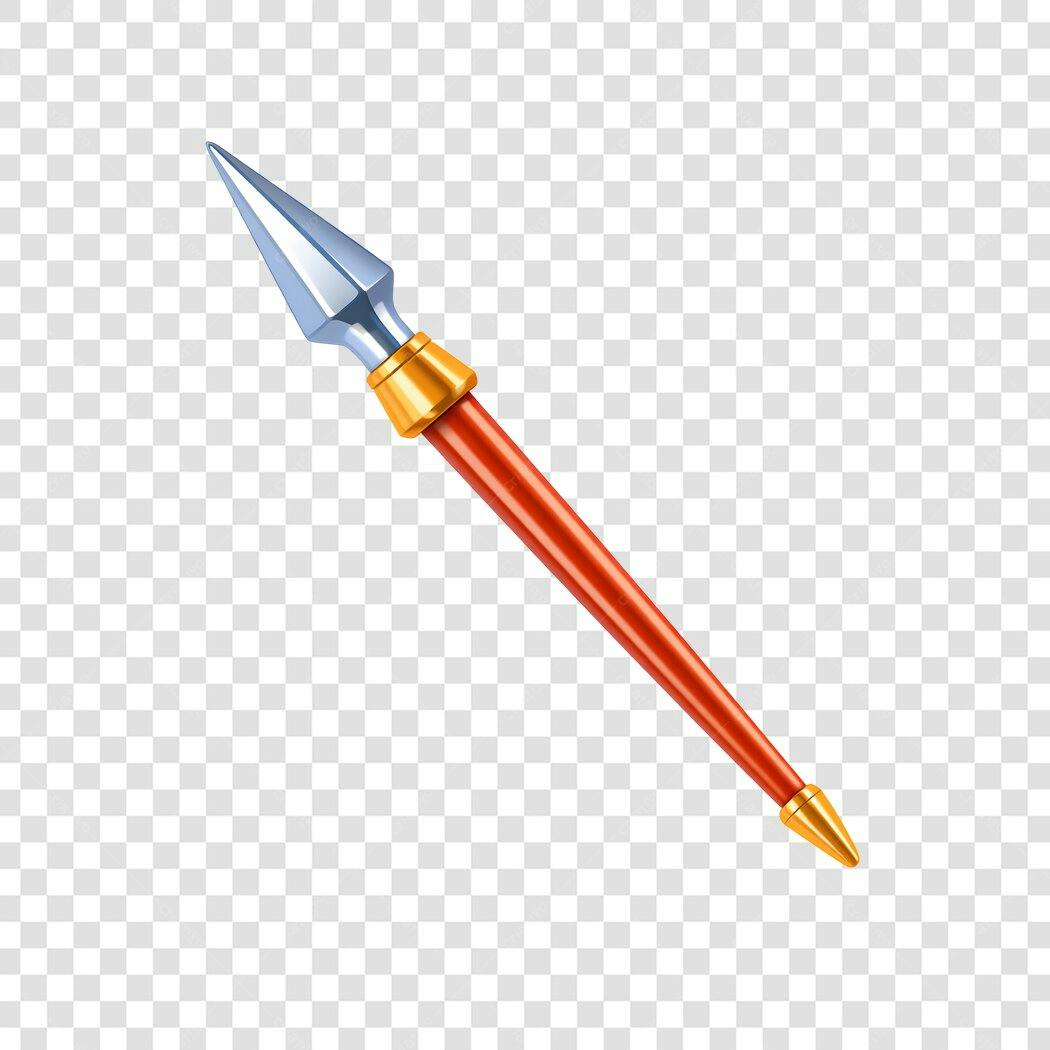 Ilustração Lança Medieval Arma Antiga PNG Fundo Transparente