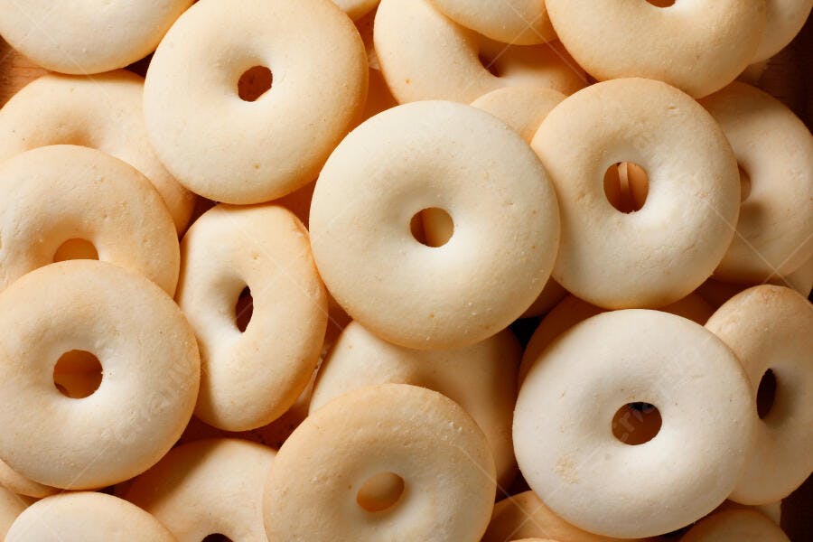 Foto Biscoito de Polvilho Rosquinha Tradicional Brasileiro