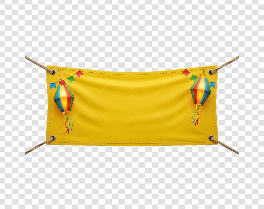 Elemento Decorativo Faixa Festa Junina Balões Junho PNG Fundo Transparente