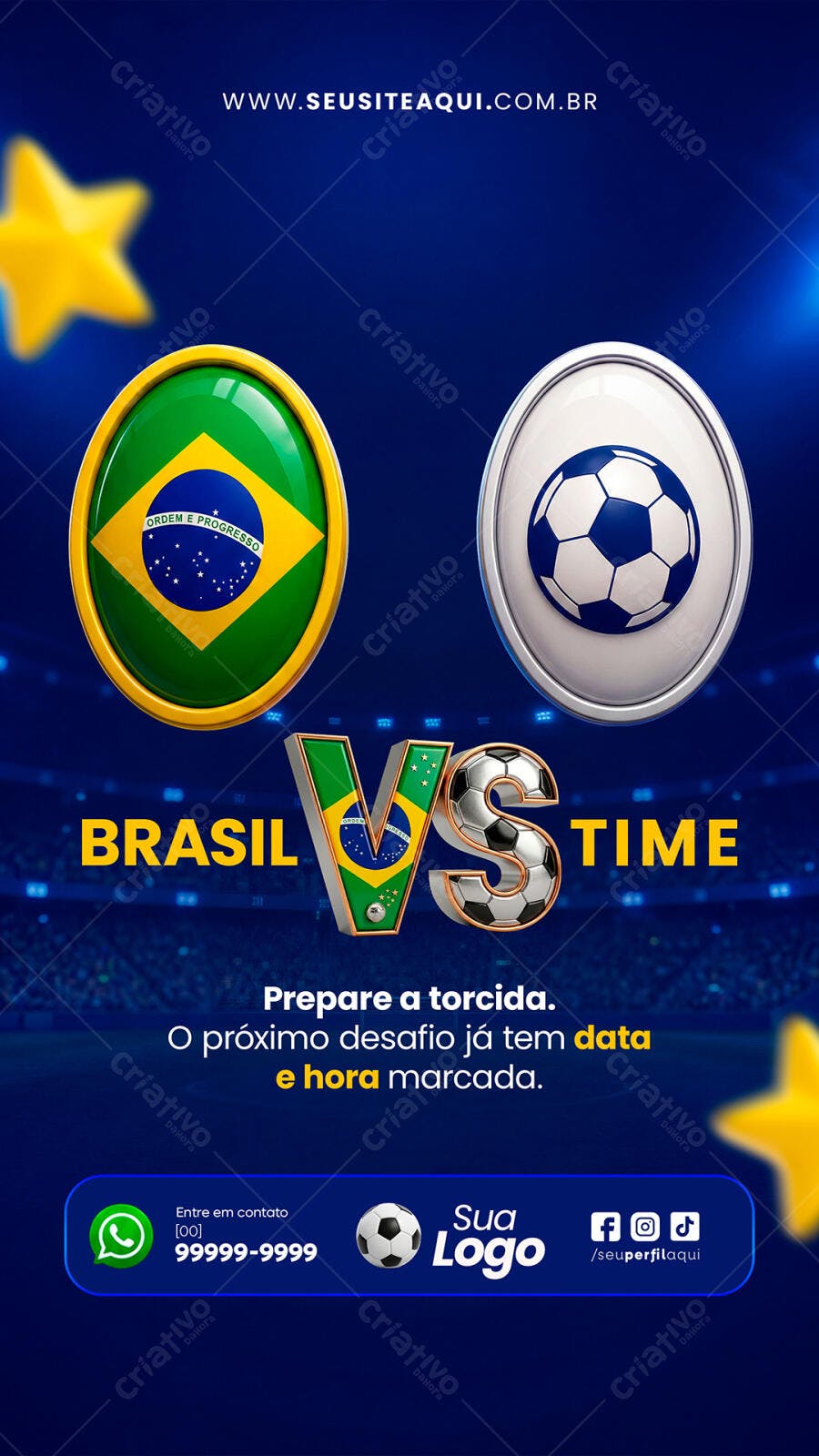 Story Futebol Brasil Jogo PSD Editável