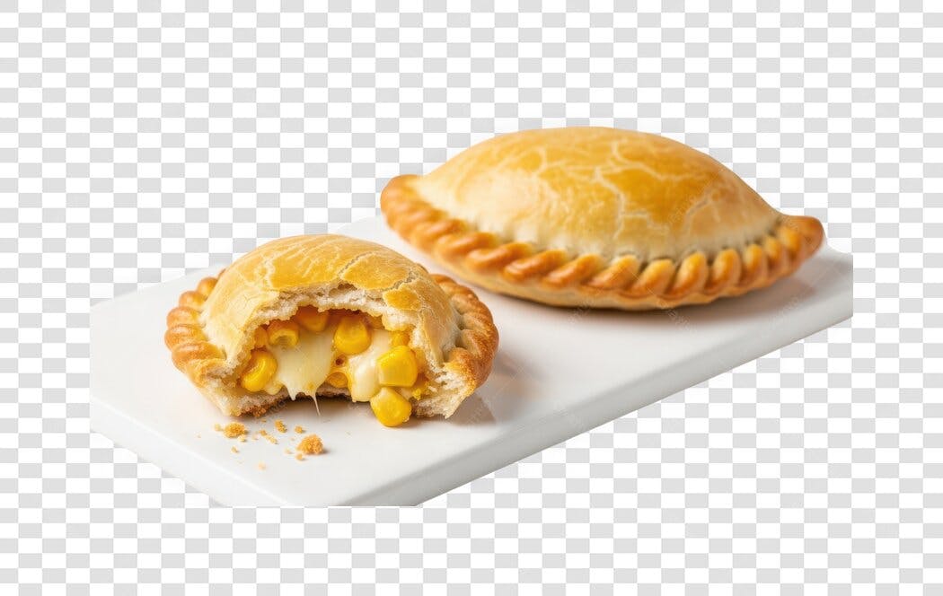 Foto Recortada Empada de Milho Queijo PNG Fundo Transparente