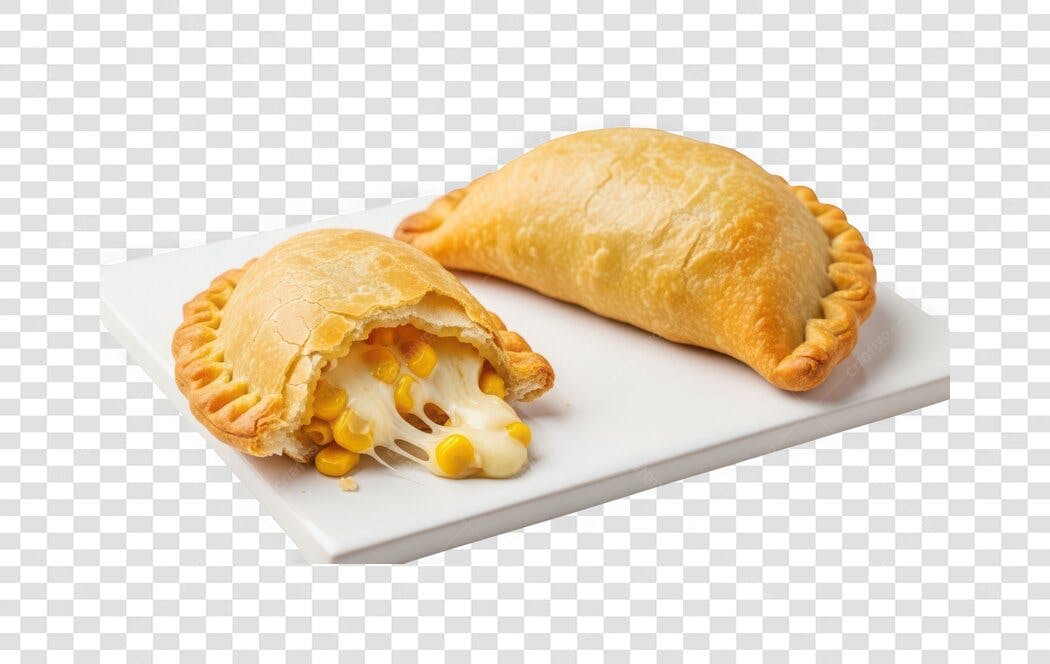 Foto Recortada Empada Empanada Milho Queijo PNG Fundo Transparente
