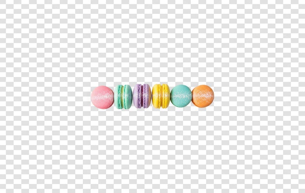 Foto Recortada Macarons Coloridos Doces PNG Fundo Transparente