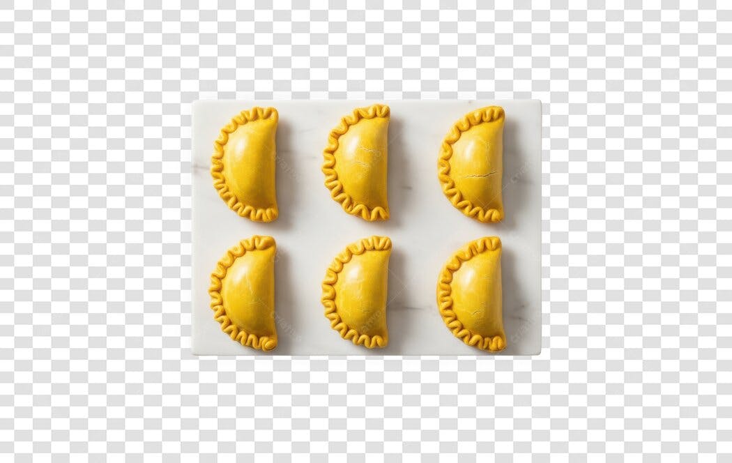 Foto Recortada Mini Pastéis Fritos Salgados PNG Fundo Transparente