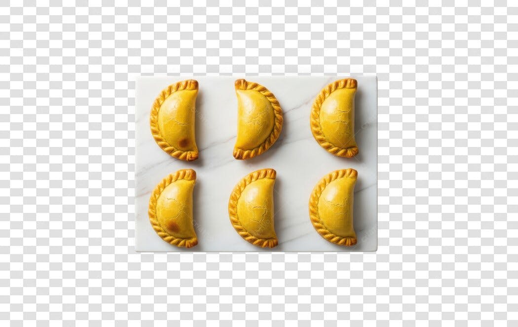 Foto Recortada Mini Pastéis Salgados Fritos PNG Fundo Transparente