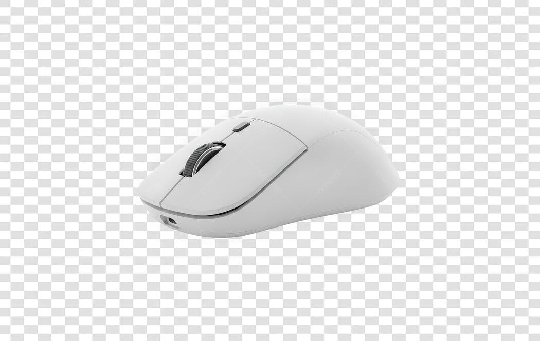 Foto Recortada Mouse Branco Sem Fio PNG Fundo Transparente