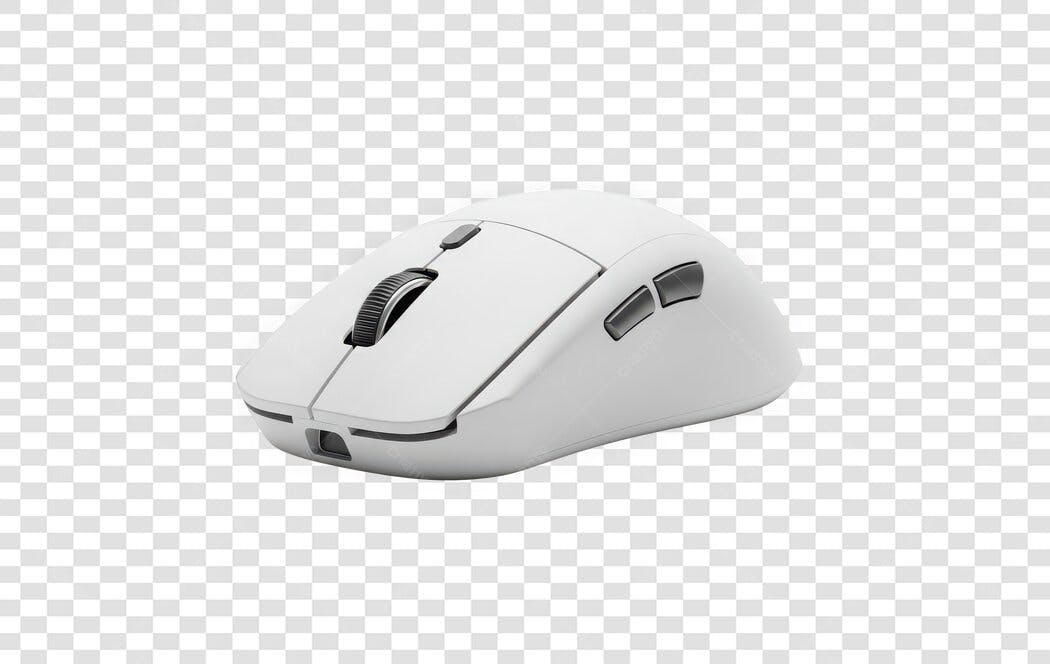 Foto Recortada Mouse Gamer Branco PNG Fundo Transparente