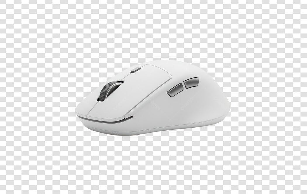 Foto Recortada Mouse Gamer Branco PNG Fundo Transparente