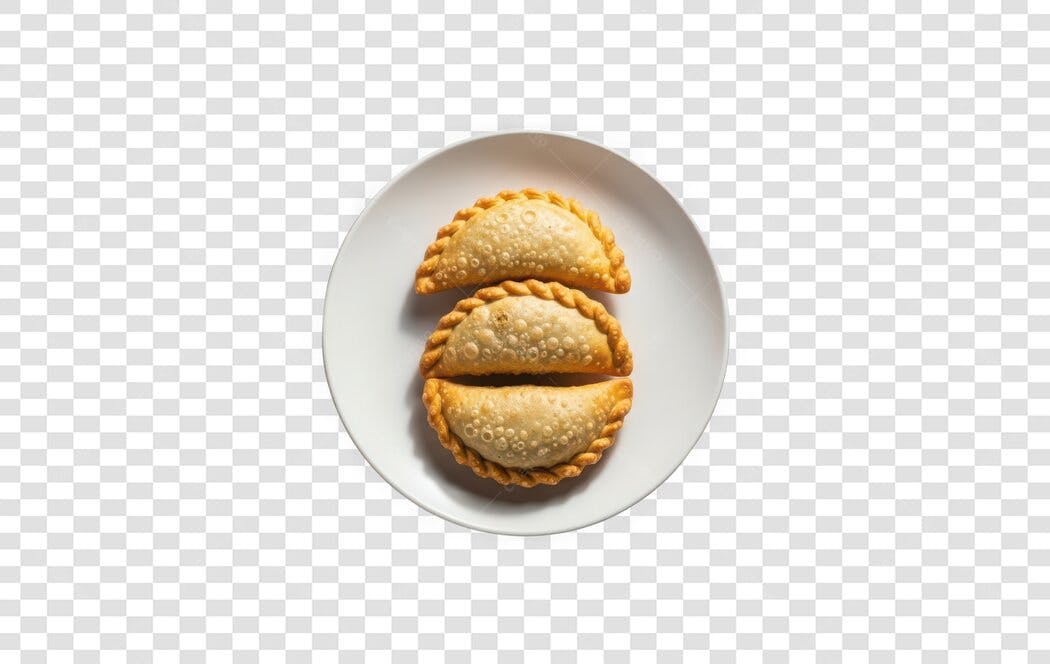 Foto Recortada Pastel Frito Salgado Comida PNG Fundo Transparente