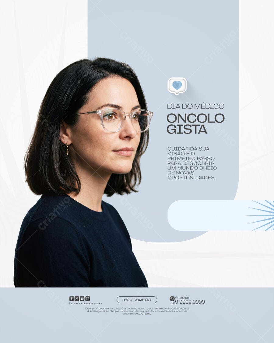 Post Dia do Médico Oncologista PSD Editável