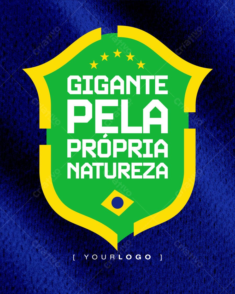 Post Instagram Brasil Copa do Mundo PSD Editável