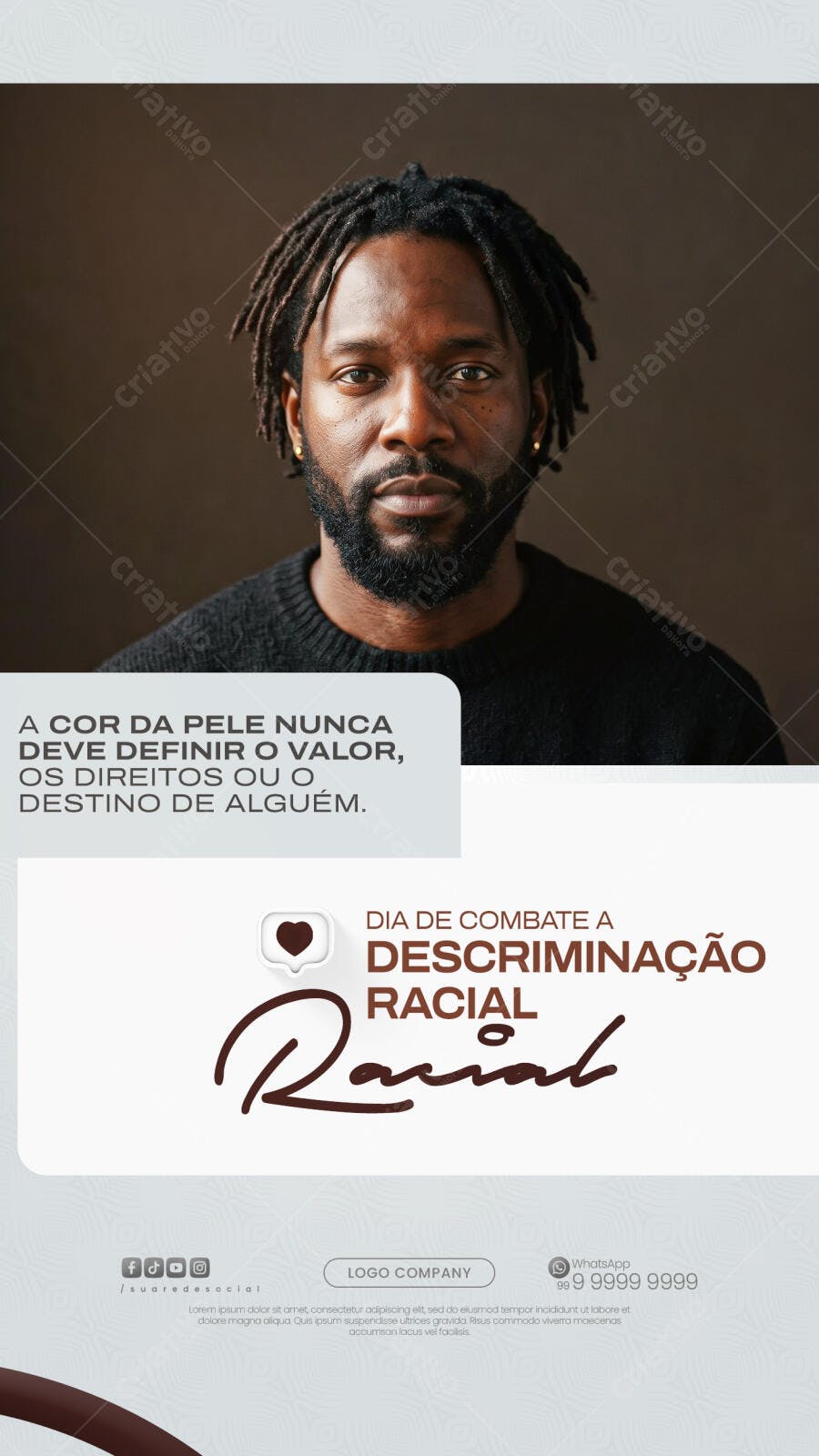 Post Instagram Dia da Consciência Negra PSD Editável