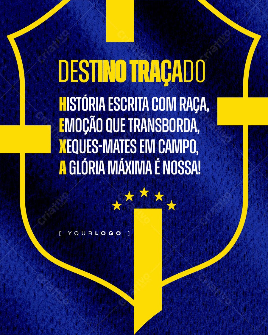 Post Instagram Futebol Copa Brasil PSD Editável