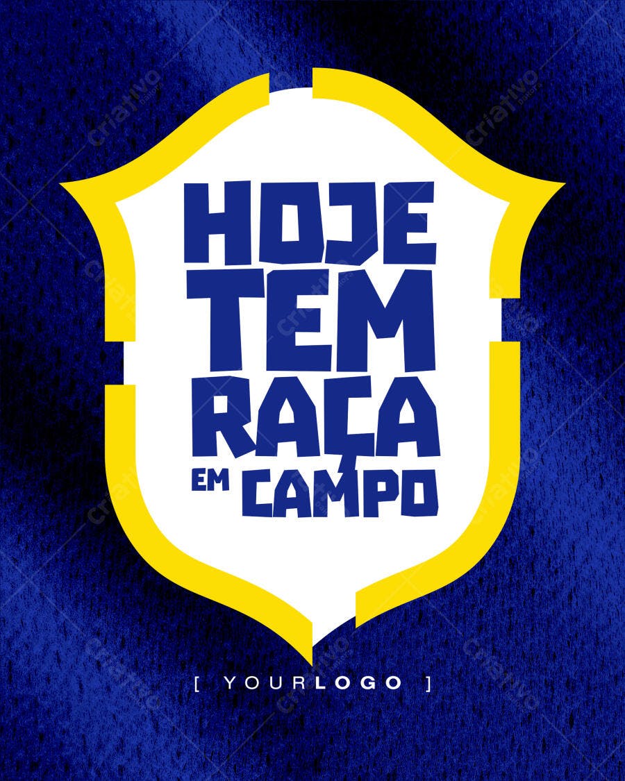 Post Instagram Futebol Hoje Tem Raça PSD Editável