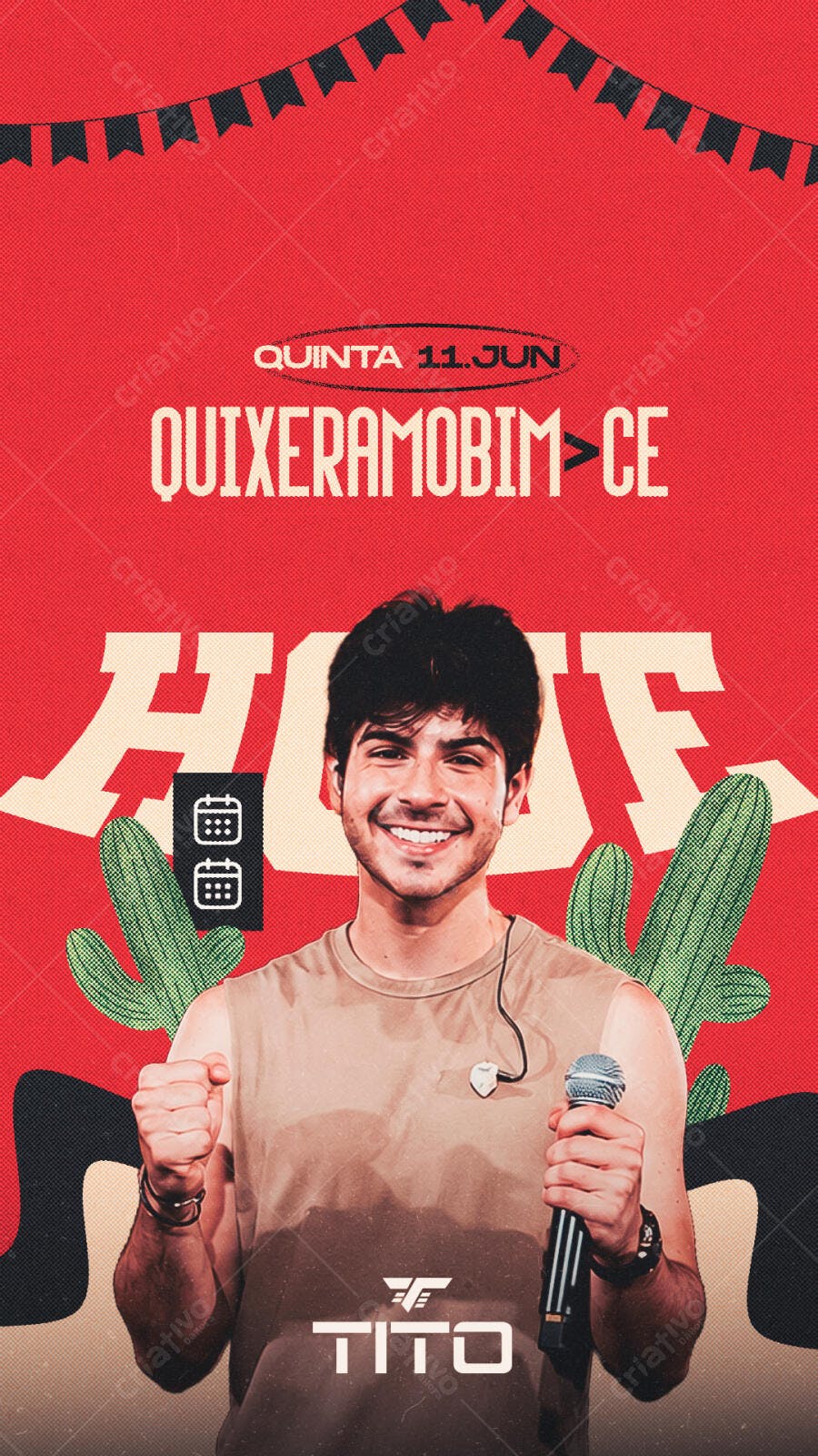 Story Instagram Festa Junina Show Musical PSD Editável