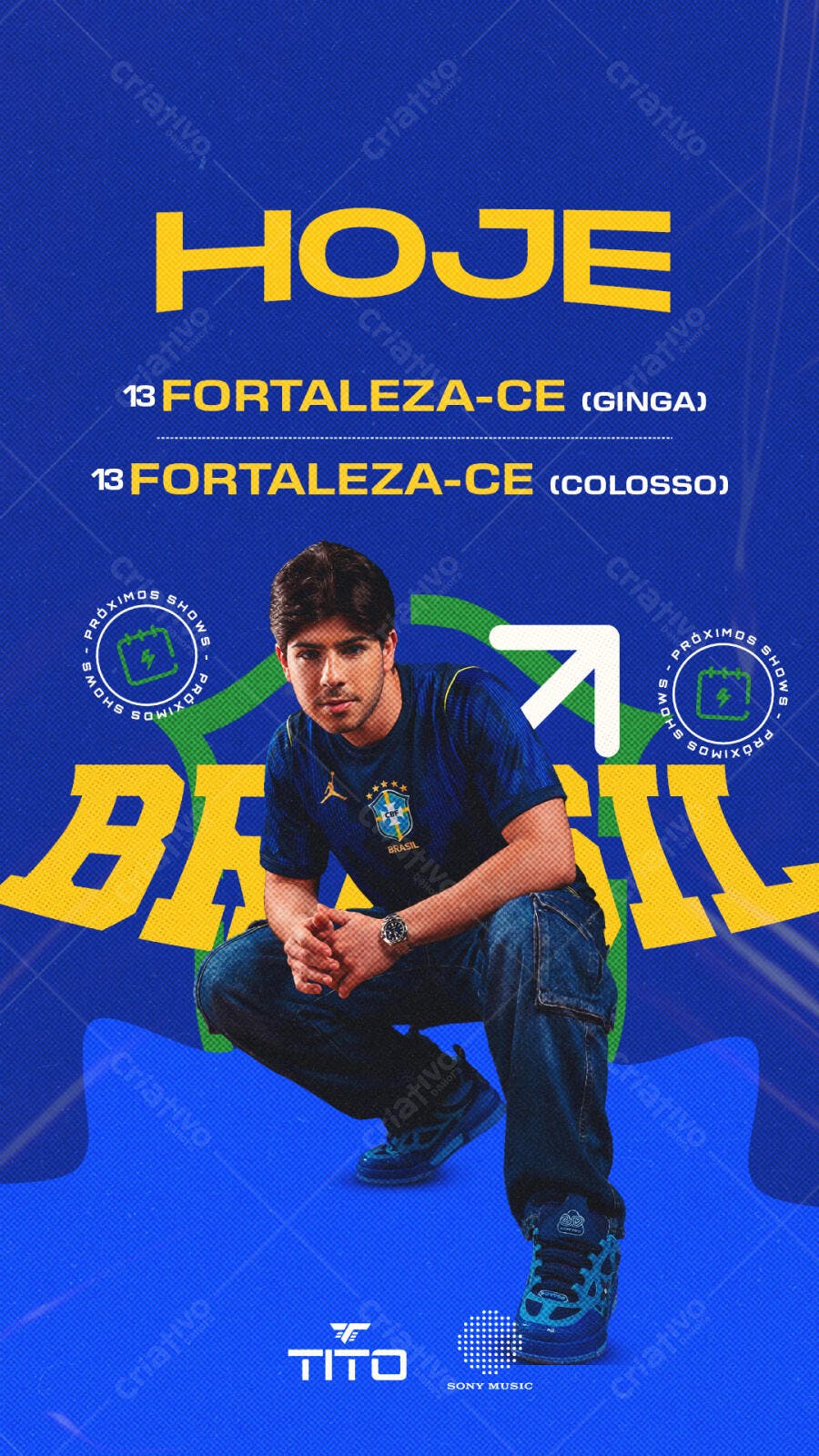Story Instagram Show Musical Brasil PSD Editável